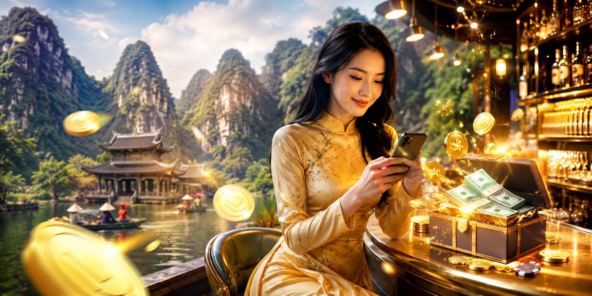 Khung cảnh người chơi cá cược thể thao tại Ninh Bình với trang phục Áo dài truyền thống
