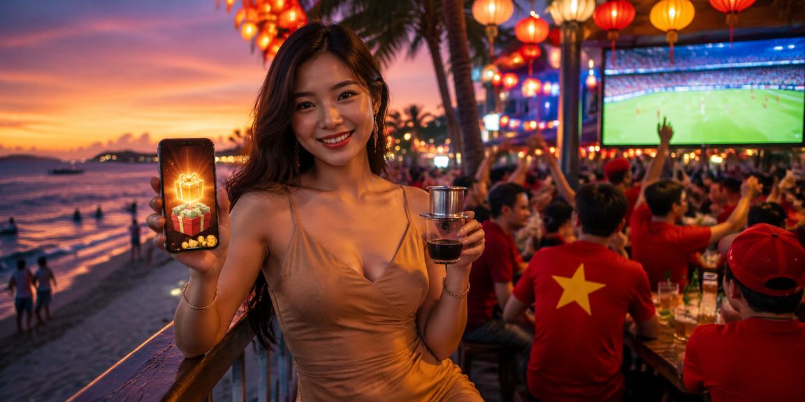Người dùng trải nghiệm khuyến mãi trên thiết bị di động tại Phú Quốc